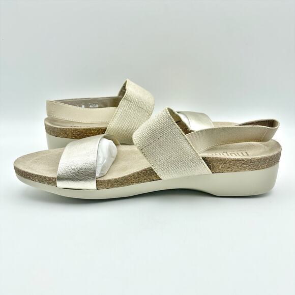 Munro Womens Pisces Casual Sandal US 10 N EU 40.5 Gold Leather Slingback NIB - Picture 7 of 12